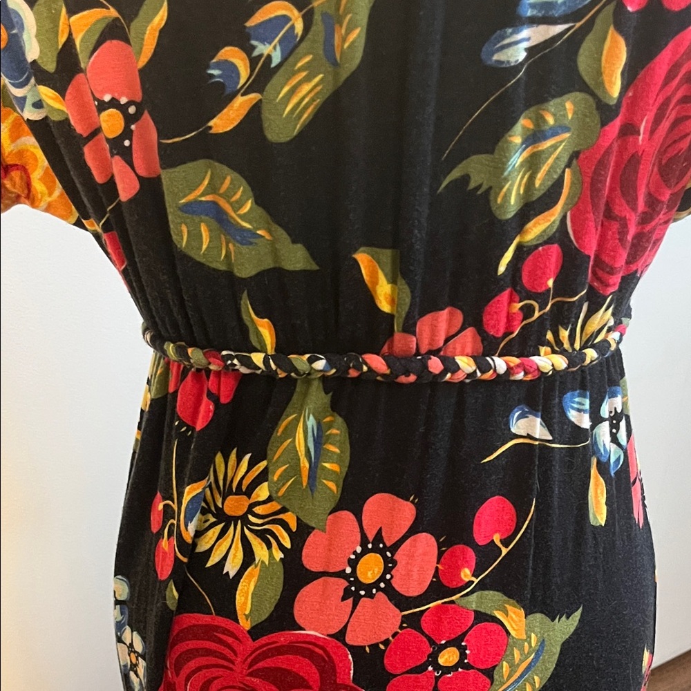 Nieves Lavi Black Floral Maxi Dress - Picture 5 of 6